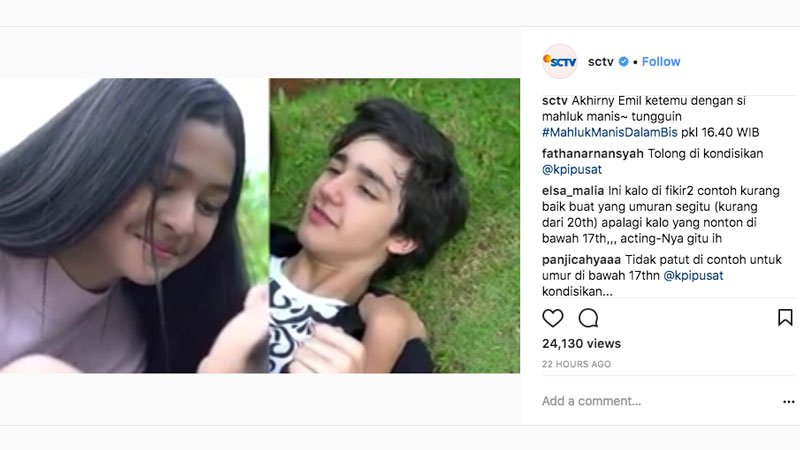 adegan mahluk manis dalam bis banyak dikritik