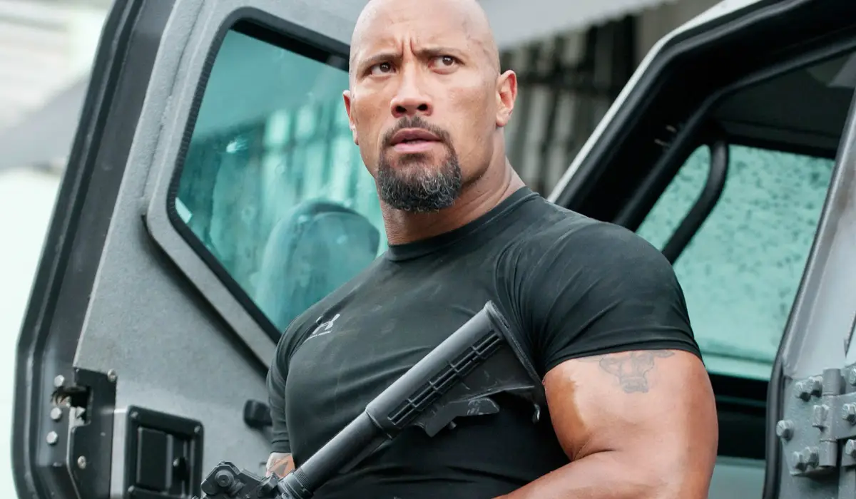 Dwayne Jonshon dalam film Rampage
