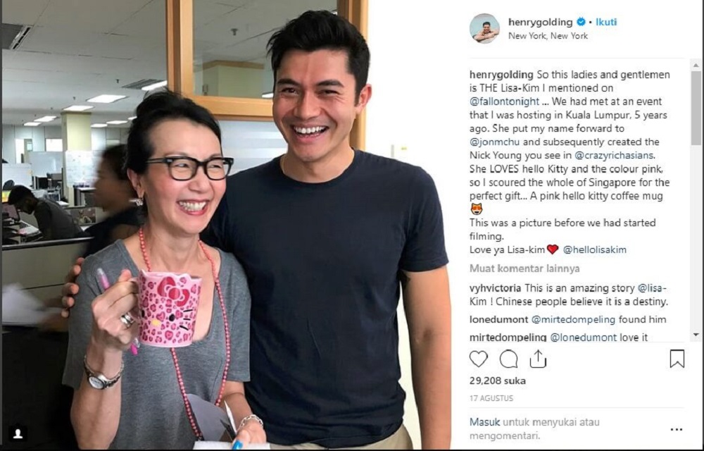 Henry Golding dan Lisa Kim