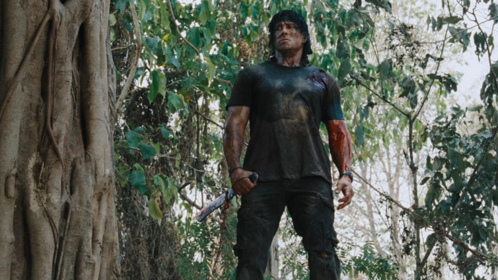 Sylvester Stallone dalam film Rambo 2008