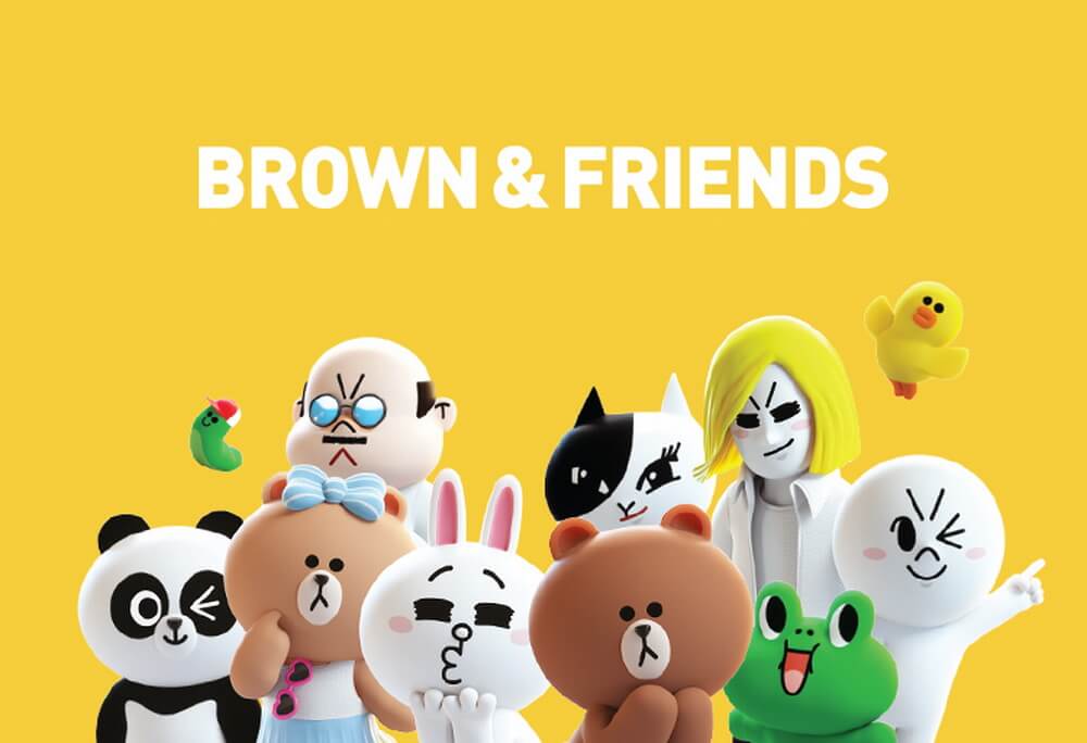 Karakter Line “Brown & Friends” Akan Tayang di Netflix
