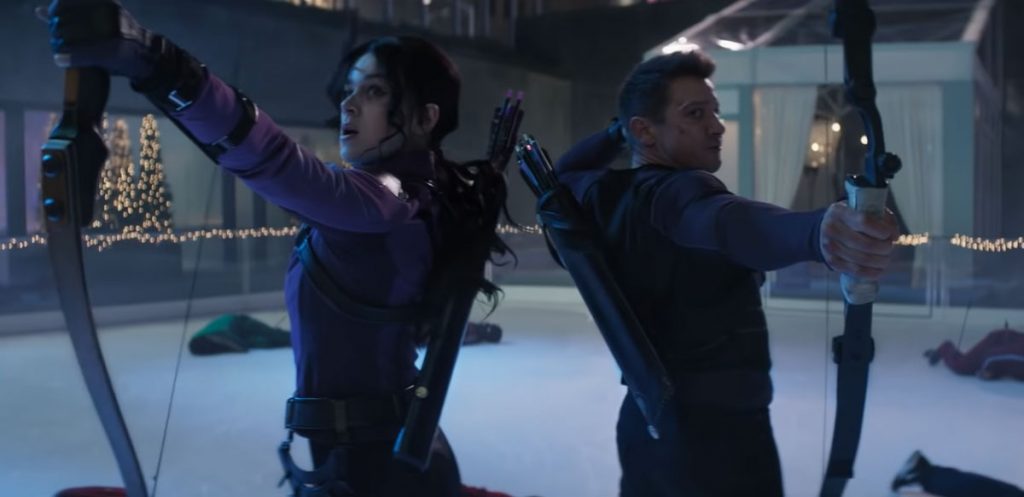 Kate Bishop dan Clint Barton dalam cuplikan trailer Hawkeye 