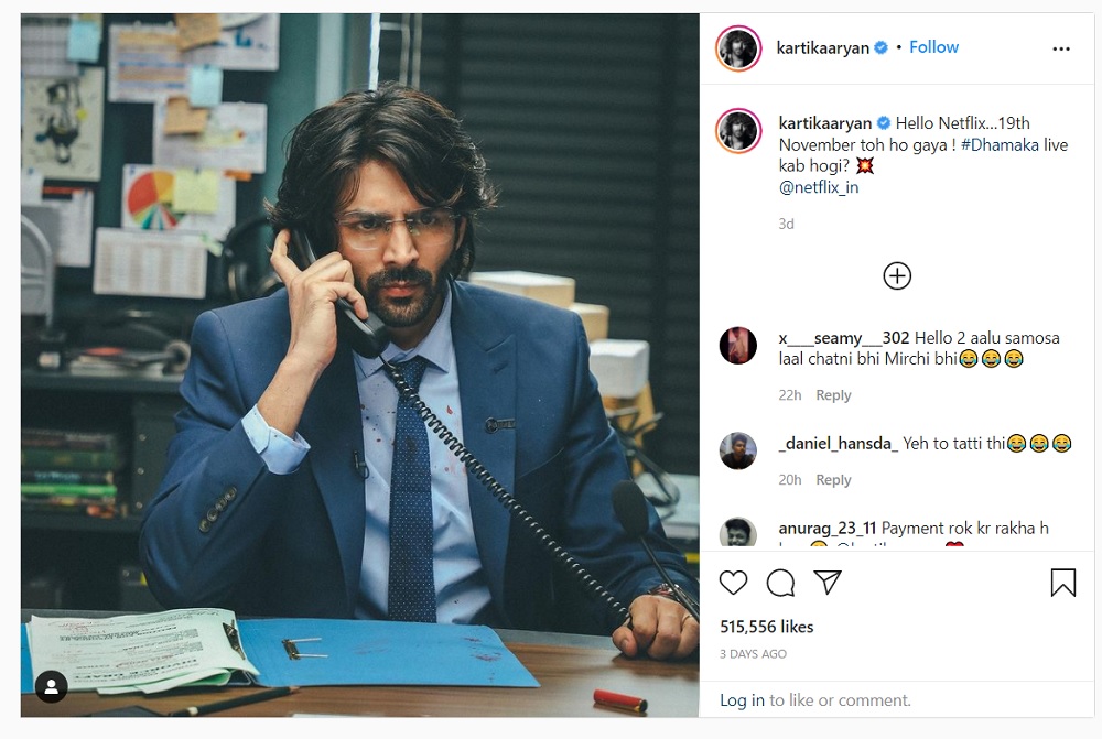 Kartik Aaryan - Dhamaka