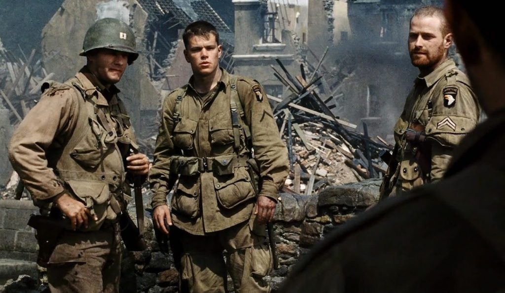 Matt Damon dalam Saving Private Ryan