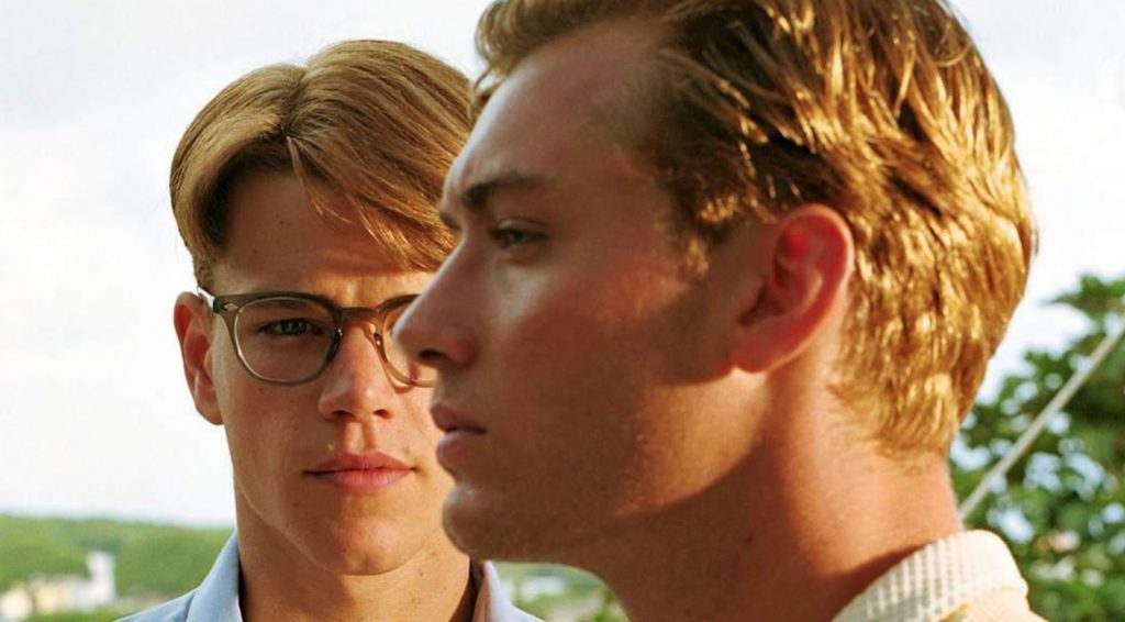 Matt Damon dalam The Talented Mr Ripley