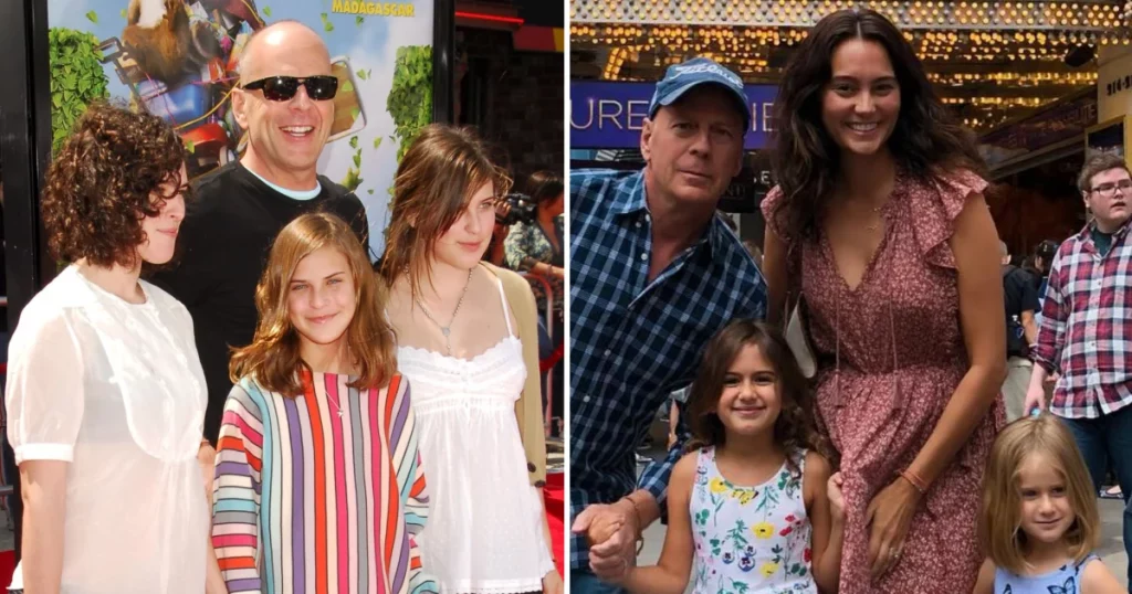 Bruce Willis, istrinya Emma Hemming, dan kelima putrinya