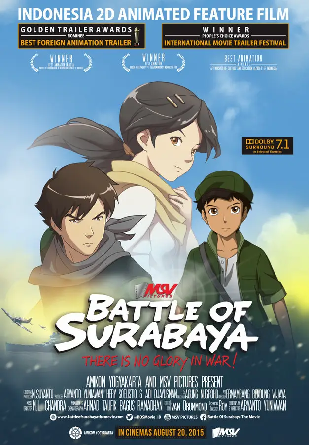 poster film animasi battle of surabaya