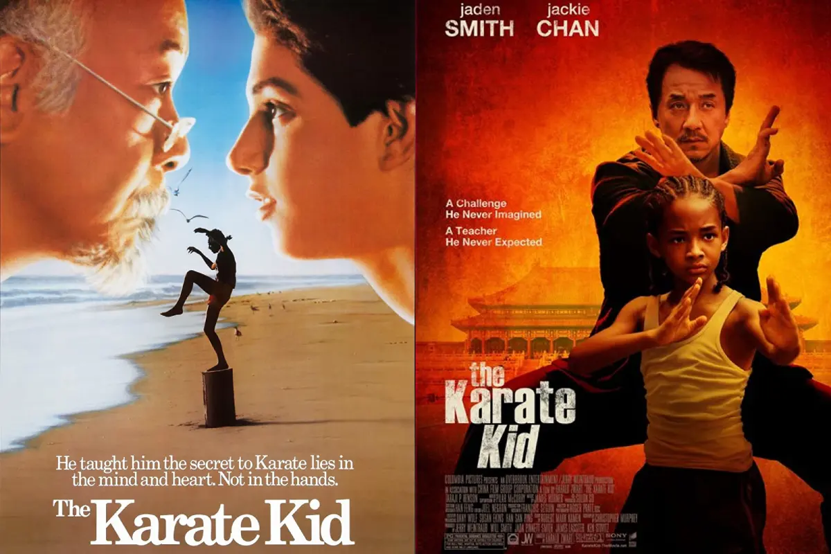 the karate kid 1984 dan reboot the karate kid 2010