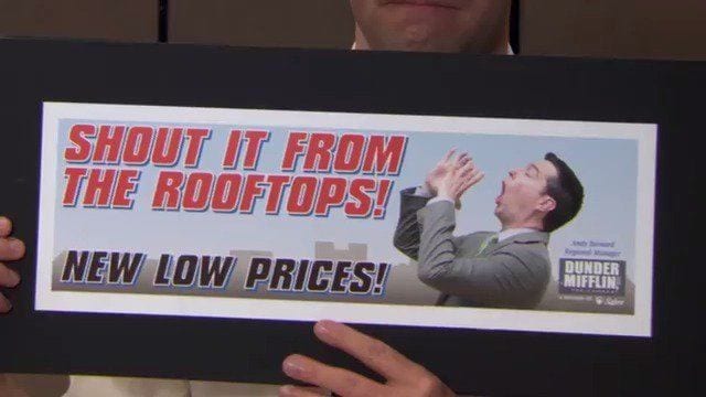 The Office Andy Billboard
