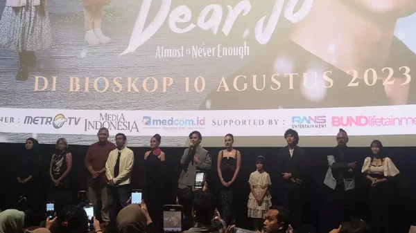 Premier Film Indonesia Dear Jo Almost is Never Enough pada 2 agustus 2023 kemarin sukses mendapat perhatian masyarakat Indonesia.