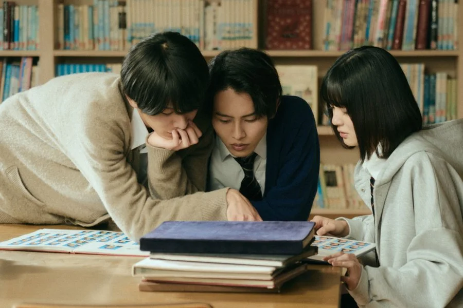 Fukada Ryusei, Yabana Rei, dan Yoshida Mizuki di My Strawberry Film