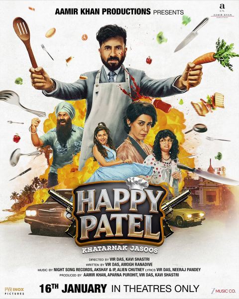 Poster film Happy Patel: Khatarnak Jasoos