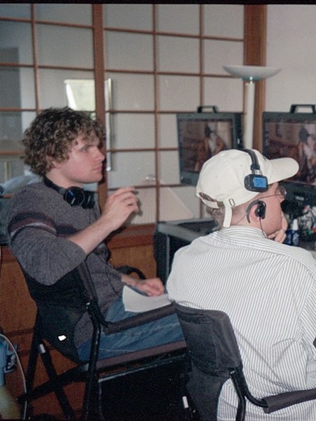 Foto BTS film Backrooms, sutradara Kane Parsons