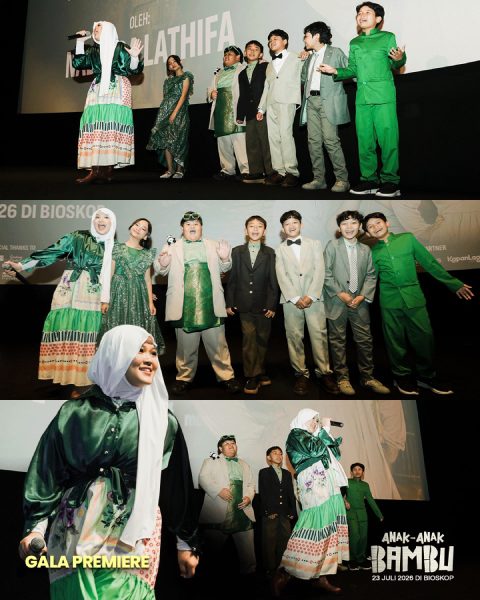 Pemeran Anak-Anak Bambu di Gala Premiere