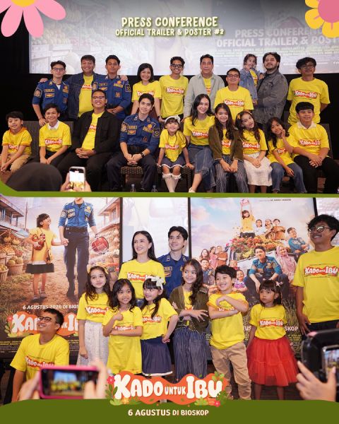 Pemeran Kado untuk Ibu di acara Press Conference film Kado untuk Ibu