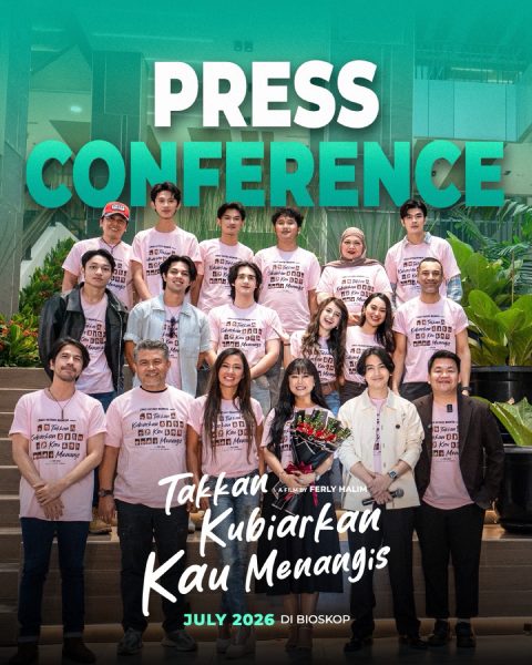 Sutradara dan Pemeran Takkan Kubiarkan Kau Menangis di acara Press Conference