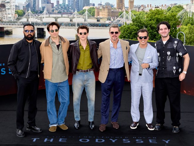 Himesh Patel, Robert Pattinson, Tom Holland, Matt Damon, John Leguizamo, Benny Safdie - Pemeran The Odyssey